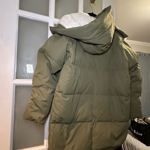 Orolay Women’s thickened down jacket (double layered) Green - Picture 4 of 7